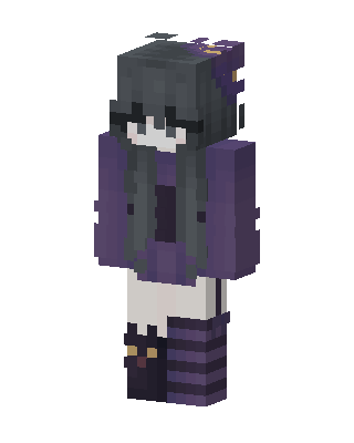 Violet Gothic skin, 3D preview