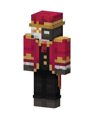 Red Holiday Boy skin, 3D preview