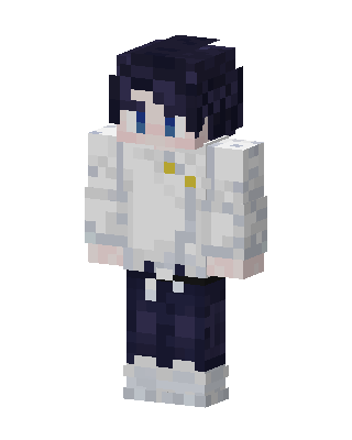 Midnight Hoodie Boy skin, 3D preview