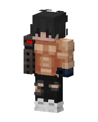 Brown Fighter Boy skin, 3D preview