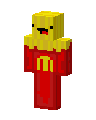 French Fries skin, 3D preview