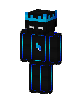 Neon Shadow King skin, 3D preview