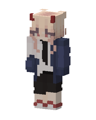 White Student Girl Minecraft skin