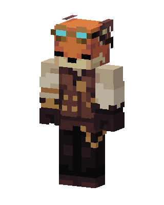 Steampunk Aviator skin, 3D preview