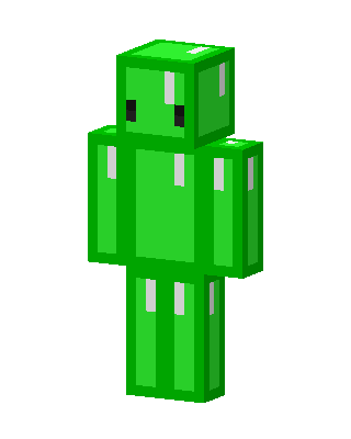 Slime Cube skin, 3D preview