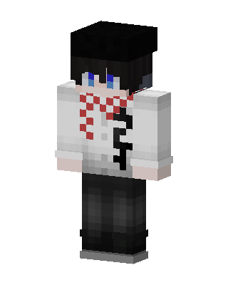 Checkered Scarf Boy skin, 3D preview