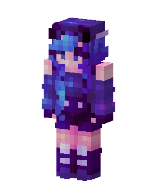 Galaxy Girl Minecraft skin
