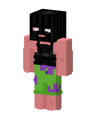 Patrick Star Girl skin, 3D preview