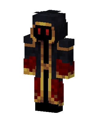 Crimson Mage skin, 3D preview