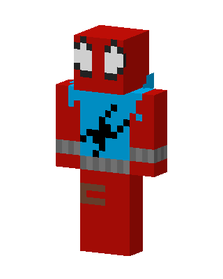 Scarlet Spider skin, 3D preview