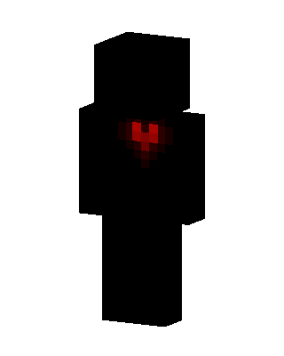 Black Glowing Villain skin, 3D preview