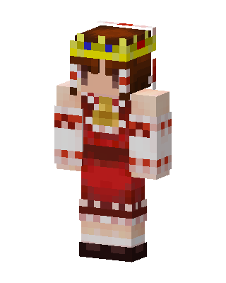 Folk Princess skin, 3D preview