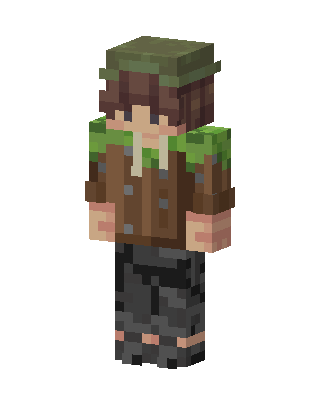 Brown Player Boy skin, 3D preview