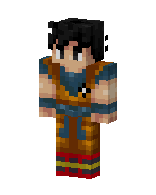 Goku skin, 3D preview