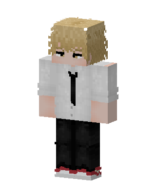 White Student Boy skin, 3D preview