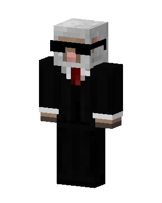 Black Suit Boy skin, 3D preview