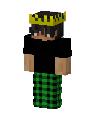 Plaid Pants King skin, 3D preview