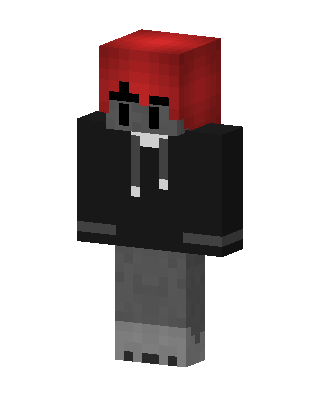 Black Emo Boy Minecraft hoodie skin