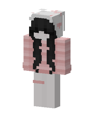 White Cutie Girl skin, 3D preview