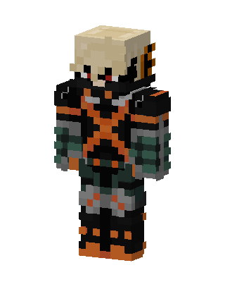 Katsuki Bakugo skin, 3D preview