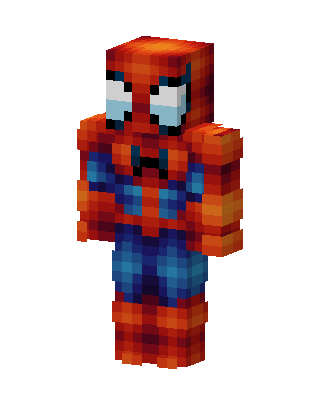 Spider-Man skin, 3D preview