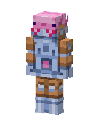 Axolotl Explorer Minecraft skin