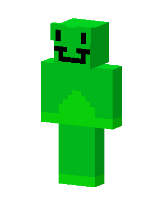 Green Smiley skin, 3D preview