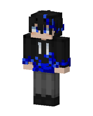 Black E-Boy skin, 3D preview