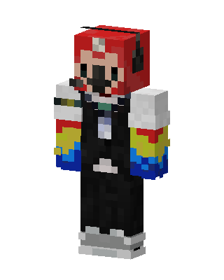 Rainbow Mario Racer skin, 3D preview