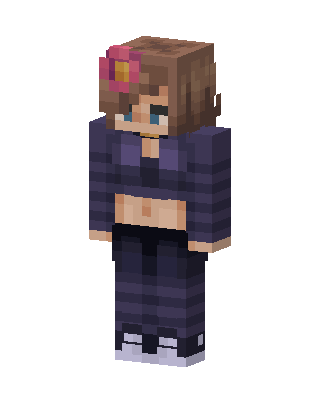 Purple Player Girl Minecraft skin