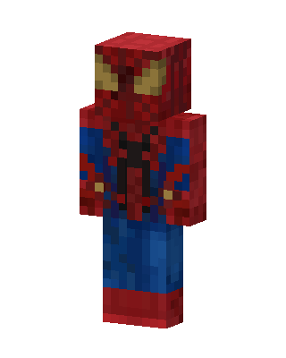 Spider-Man skin, 3D preview