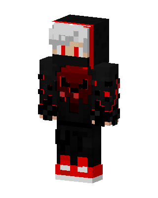 Black Hoodie skin, 3D preview