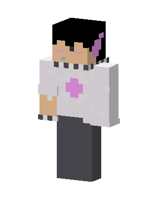 White Doctor Girl skin, 3D preview