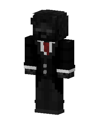 Black Villain Boy Minecraft goth skin
