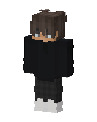 Black Player Boy skin, 3D preview