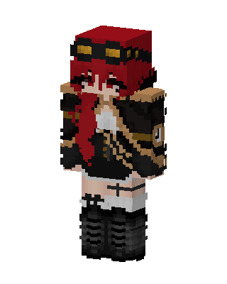 Steampunk Redhead skin, 3D preview