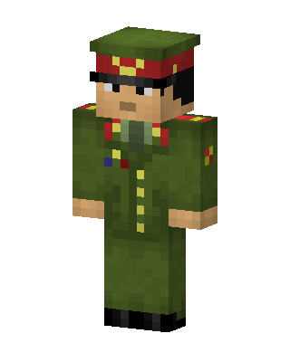 Army General skin, 3D preview
