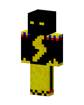 Golden Shadow Minecraft black skin