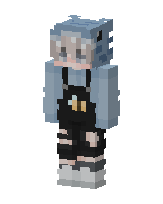 Gray Player Girl Minecraft cute skin