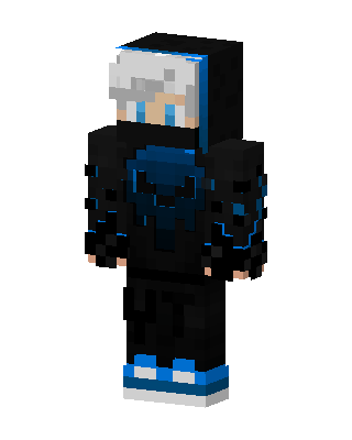 Neon Hoodie skin, 3D preview