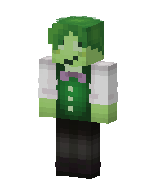 Zombie Waiter skin, 3D preview