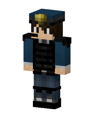 Blue Cop Boy Minecraft skin