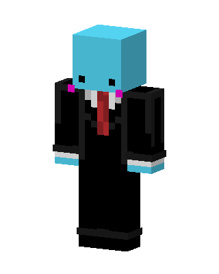 Cyan Suit Guy skin, 3D preview
