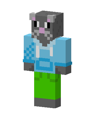 Gray Mouse skin, 3D preview