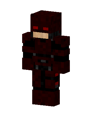 Red Masked Villain Boy Minecraft knight skin