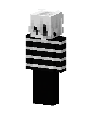 Striped Ghost skin, 3D preview