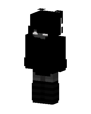 Black Villain Boy skin, 3D preview