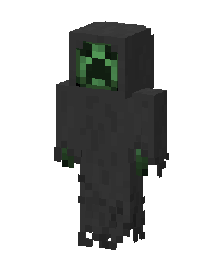Creeper Wraith skin, 3D preview
