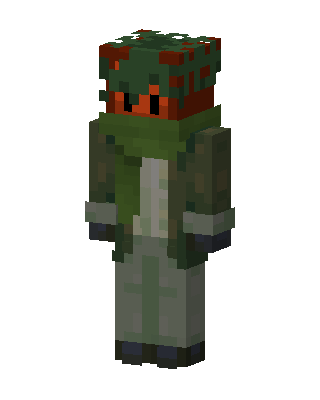 Pumpkin Moss Wanderer skin, 3D preview