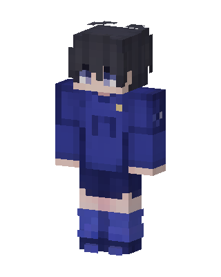 Isagi Yoichi Minecraft blue skin